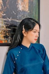 Kẹp tóc nơ ngọc trai