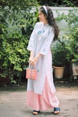 Quần linen Trúc Chi có túi - Hồng pastel