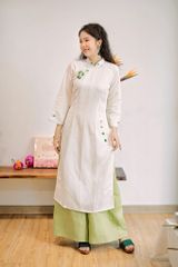 Quần linen Trúc Chi có túi - Xanh cốm