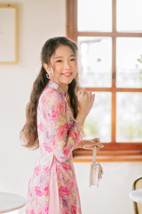 Hoa tai D2002 Hoa tai vòng trái tim hoa hồng trái dâu