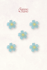 Kẹp tóc KE-002 combo 5 cái hoa anh đào xanh biển