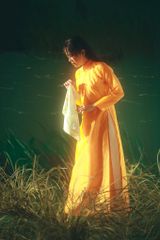 Áo dài Kiểu Xưa Xuân Đình Nguyệt - Cam bình minh