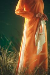 Áo dài Kiểu Xưa Xuân Đình Nguyệt - Cam bình minh