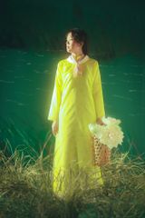 Áo dài Kiểu Xưa Xuân Đình Nguyệt - Xanh mạ non