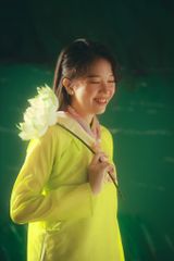 Áo dài Kiểu Xưa Xuân Đình Nguyệt - Xanh mạ non