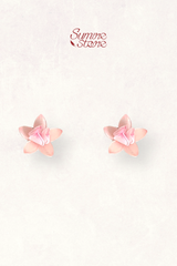 Hoa tai NK-022 hoa sen hồng handmade