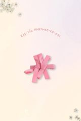 Kẹp tóc KE-031 nhỏ nơ đôi hồng