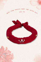 Mấn Tằm Nhung Một Sợi Đính Hạt