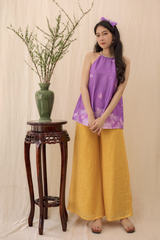 Áo yếm lụa Diên Phúc - Sóng nước - Tím