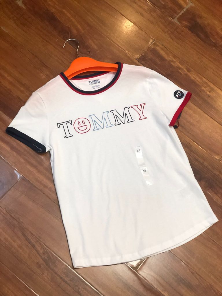 Áo phông Tommy Birth White sz XS Authentic Easyshop