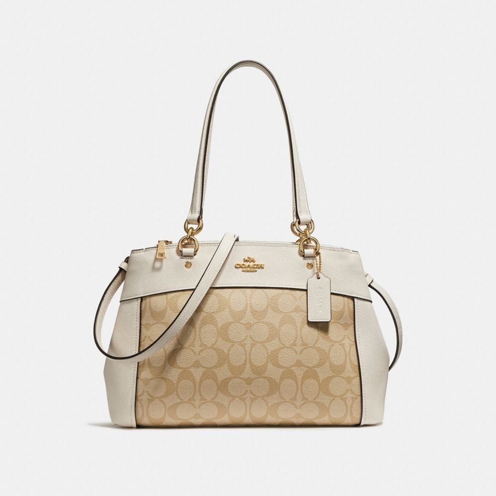 Túi COACH BROOKE CARRYALL F25396 LIGHT KHAKI-CHALK-IMITATION GOLD