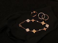 Trang sức lắc tay charm vàng 14K 3 màu 14DCZCZL50411