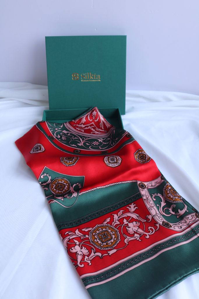Khăn lụa tơ tằm tự nhiên 