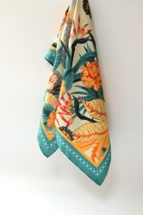 Khăn lụa tơ tằm tự nhiên Việt Nam Hoa thiên điểu