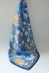 Khăn lụa tơ tằm tự nhiên Việt Nam Vườn xuân xanh