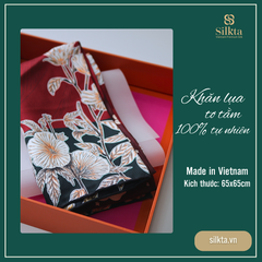 The Mystical Night Garden Silk Scarf