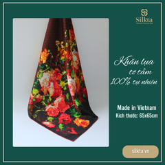 Silk Scarf – The Enchanted Garden Symphony of Colors