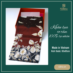 The Mystical Night Garden Silk Scarf