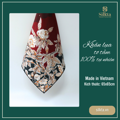 The Mystical Night Garden Silk Scarf