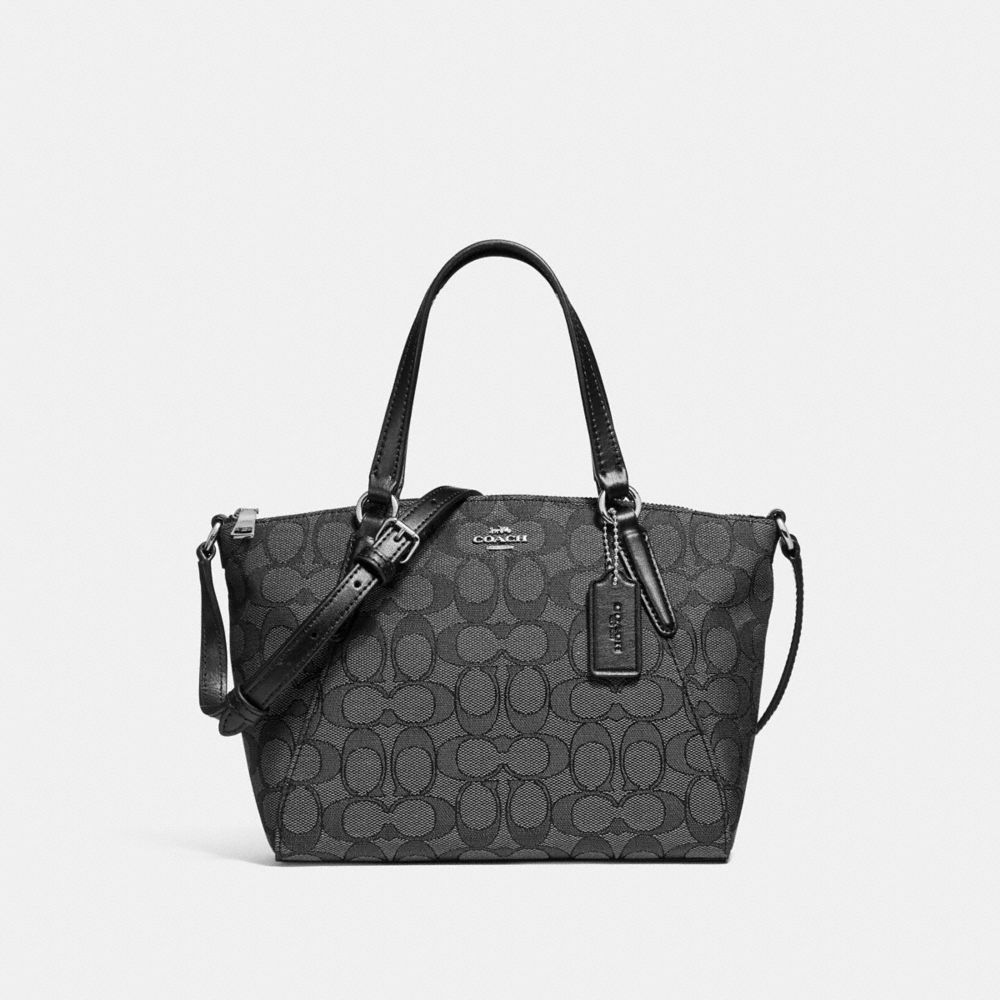 Túi COACH MINI KELSEY SATCHEL F27580 BLACK SMOKE-BLACK-SILVER