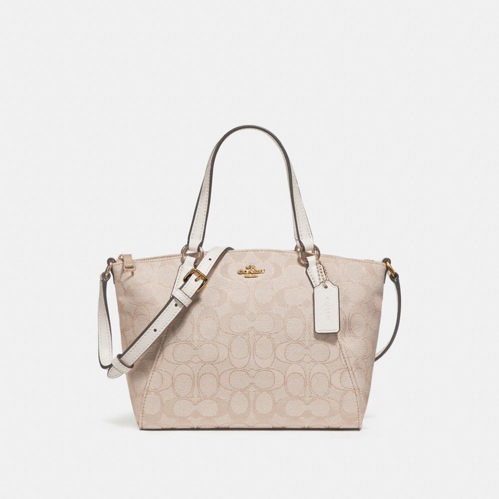 Túi COACH MINI KELSEY SATCHEL F27580 LIGHT KHAKI-CHALK-IMITATION GOLD