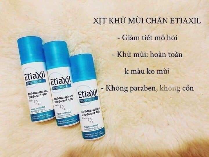 XỊT KHỬ MÙI CHÂN ETIAXIL 100ML hàng nội địa Pháp