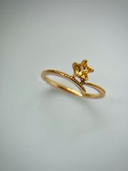 Nhẫn vàng 10K đá Critrine sz 5x3.3 HRBD-002