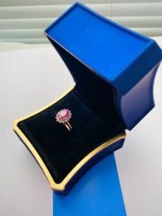 Nhẫn vàng hồng 18K Spinel đá Moi sz 8 CNN-001