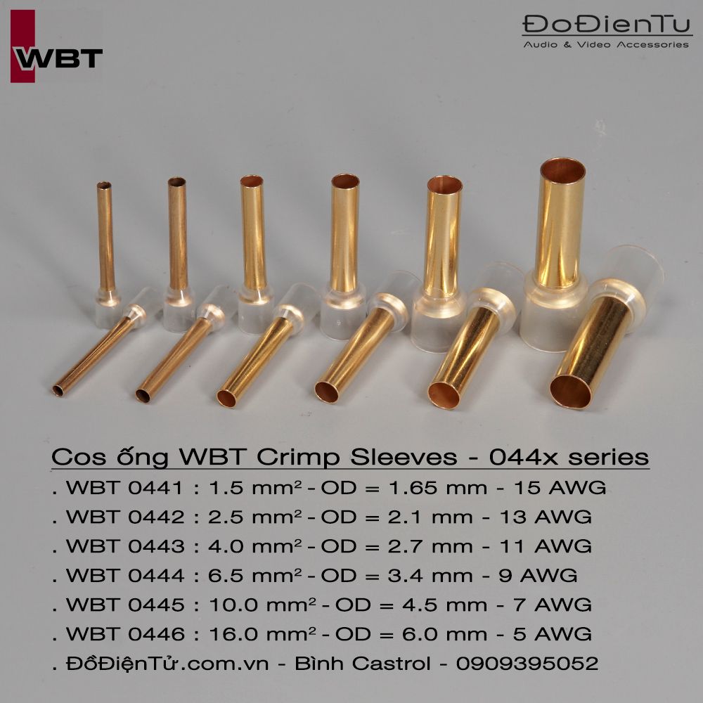 Cos ống WBT Crimp Sleeves 044x