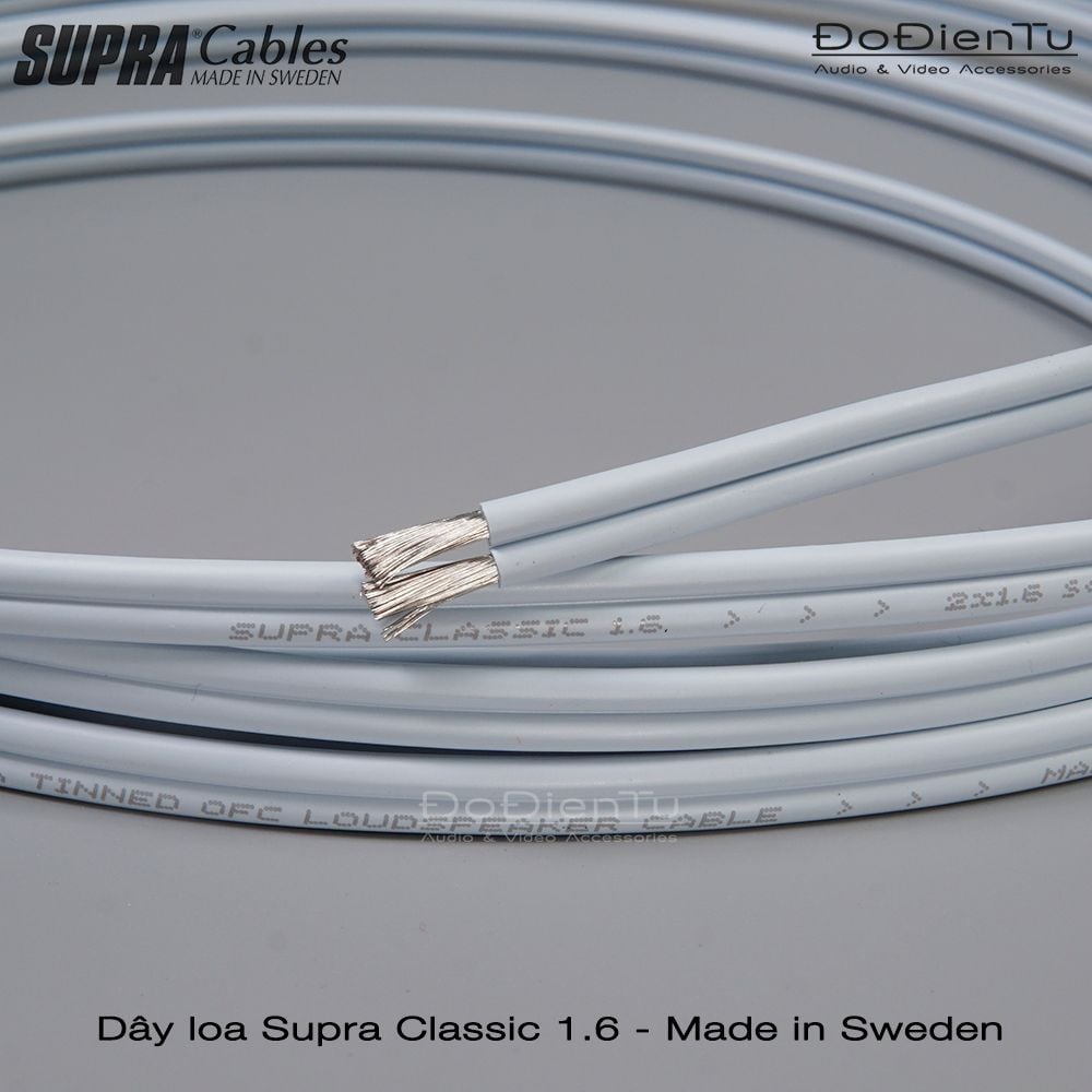 Dây loa Supra Classic 2 x 1.6 mm2