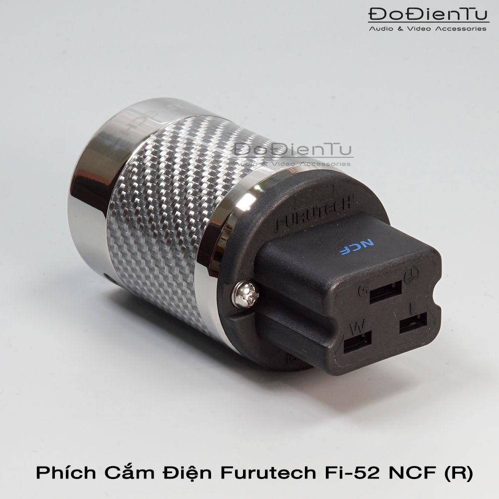 フルテック FI-52 NCF(R) 20A ハイエンドグレードインレットプラグ FURUTECH - FI-52 NCF（R）（20A用電源インレットプラグ