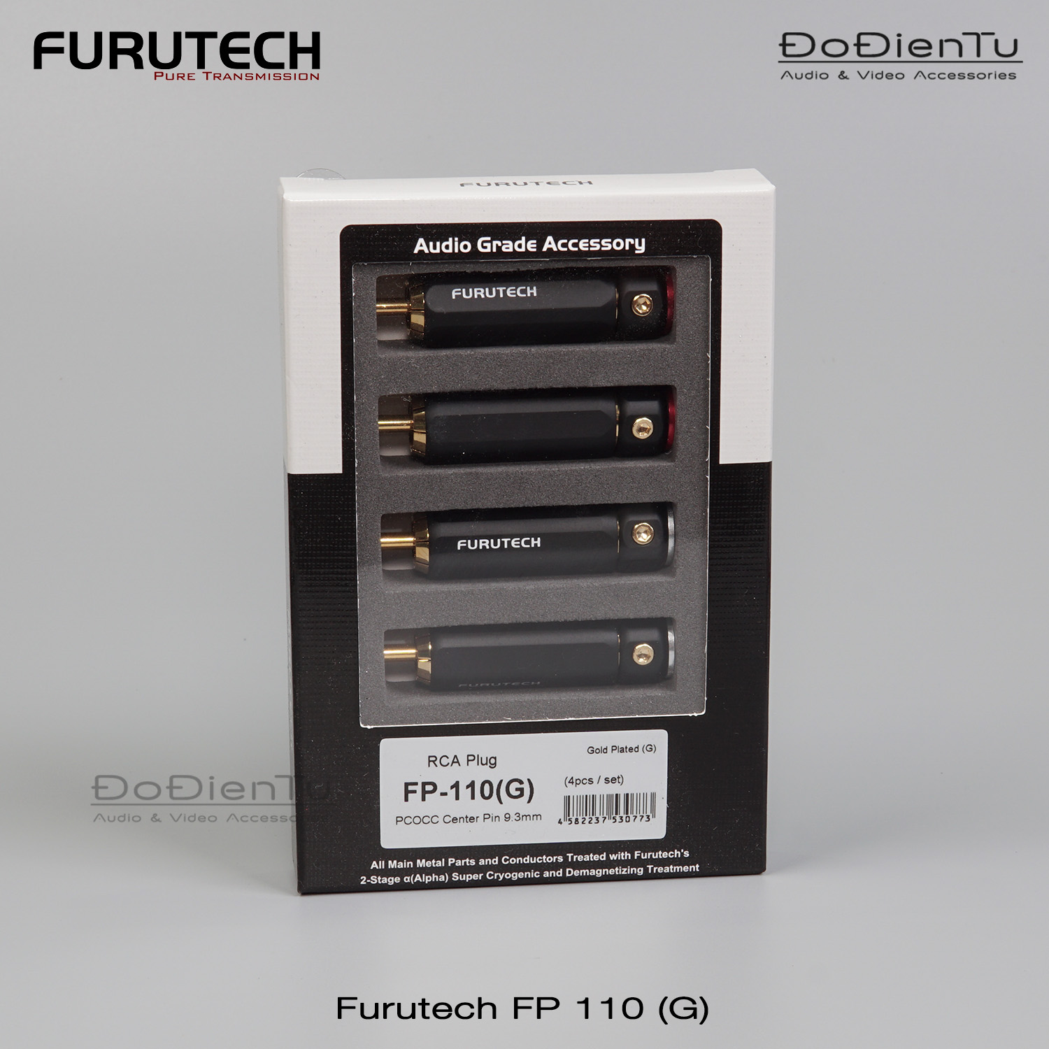 その他 FURUTECH FP-110(G) RCA plug GENUINE 4pcs FURUTECH Japan FP-110 (G) RCA Connector plug Gold