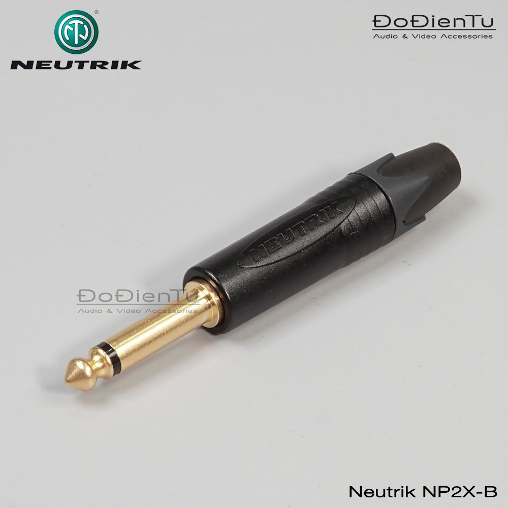 Phích cắm 6.35mm Neutrik NP2X-B