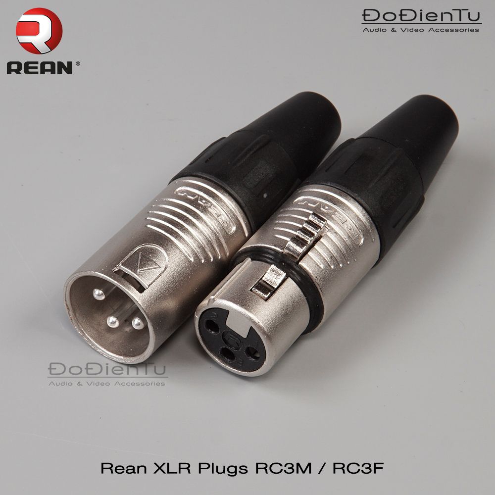 Rean XLR Plugs NC3M - NC3F