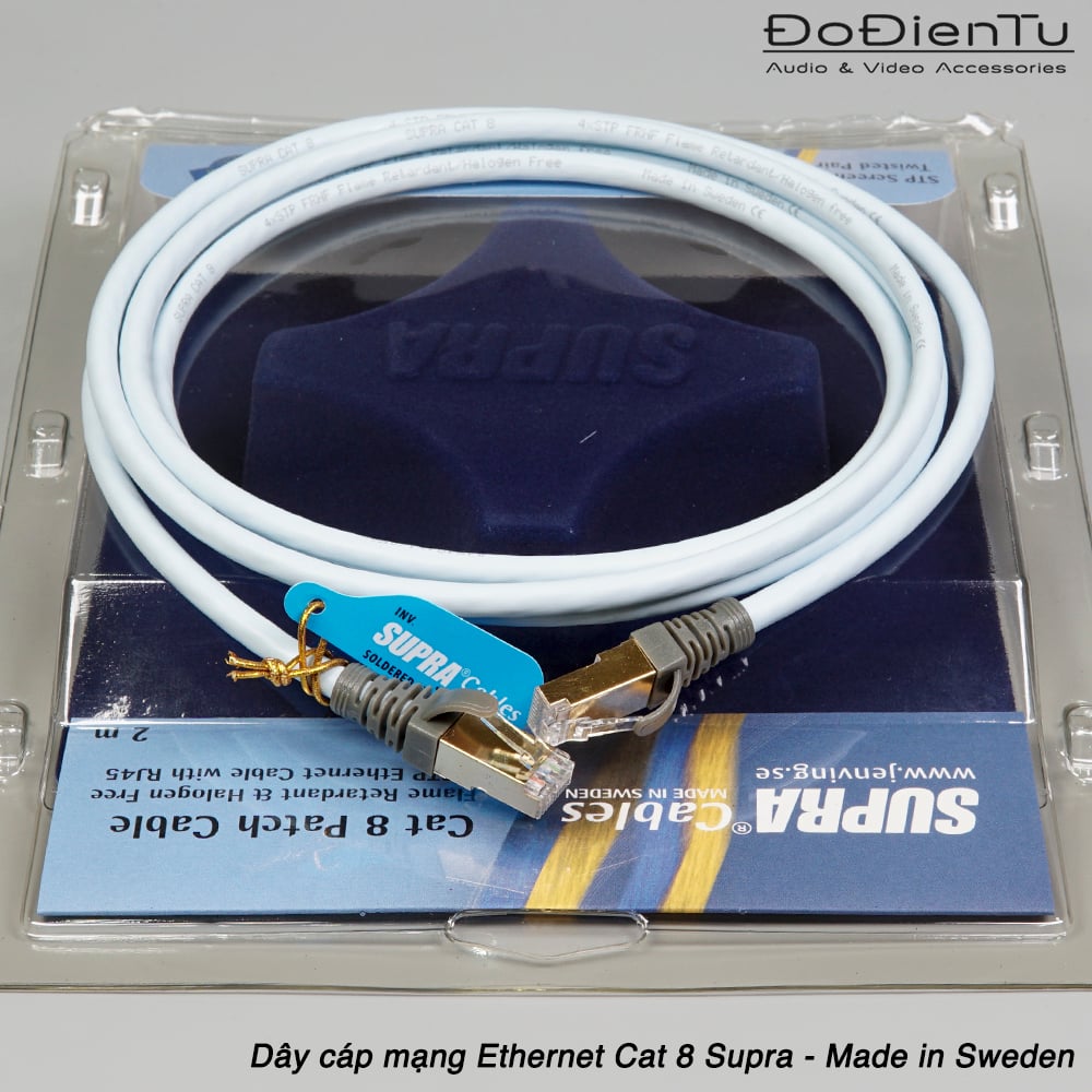 Dây Cáp mạng Ethernet Supra CAT 8 STP PATCH RFHF | Đồ Điện Tử
