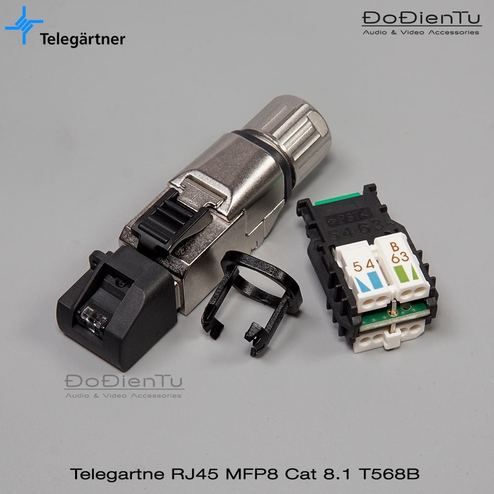 Đầu cáp mạng RJ 45 Telegartne MFP8 Cat 8.1