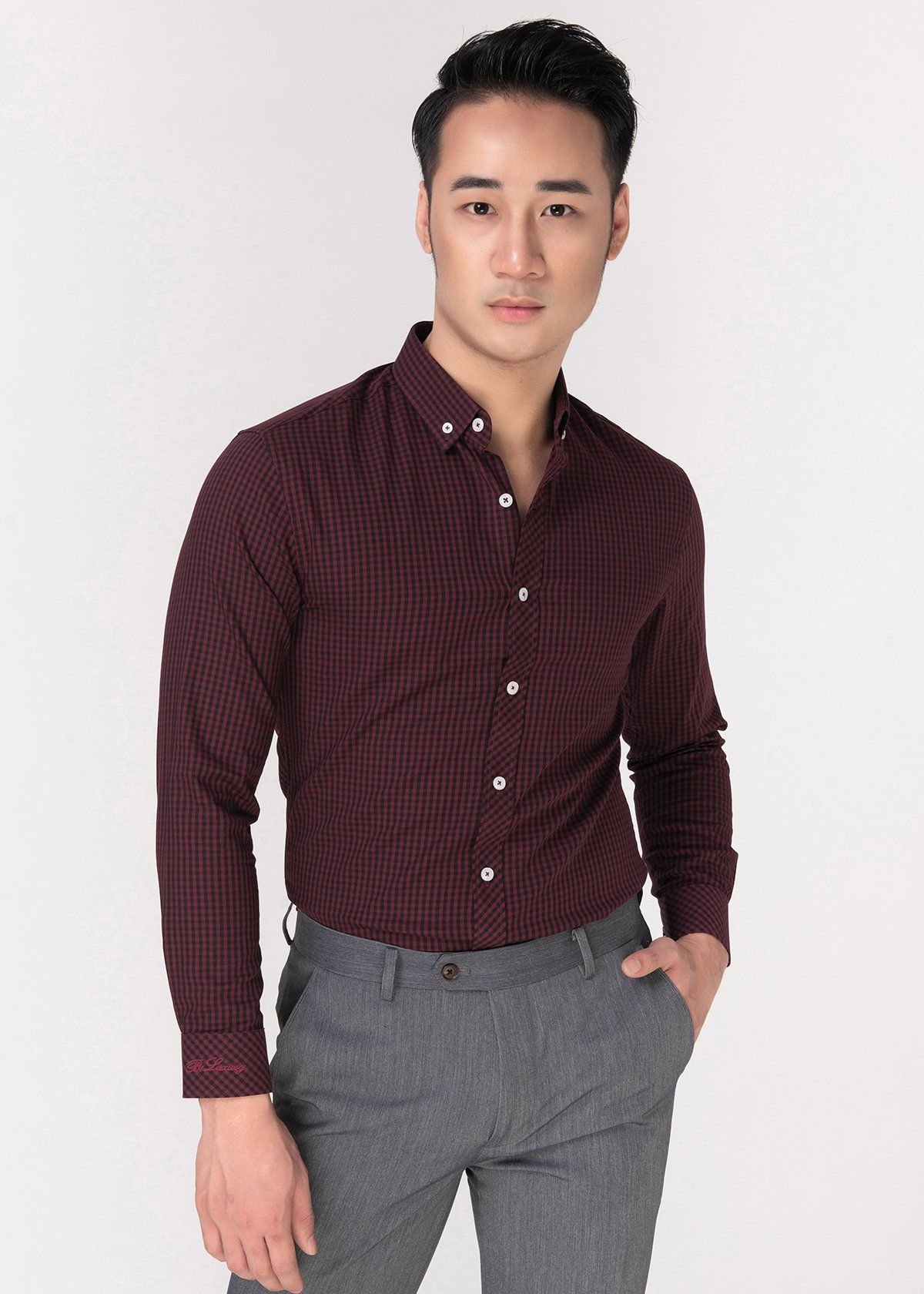 Áo sơ mi dài tay hoạ tiết Biluxury  SMDH043TRT  TEZO Thời trang thương  hiệu Việt