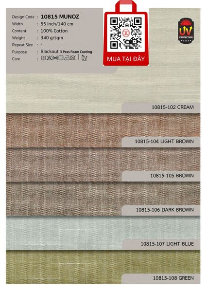  2024 Vải Chắn Sáng 100% Blackout SLUMBER 