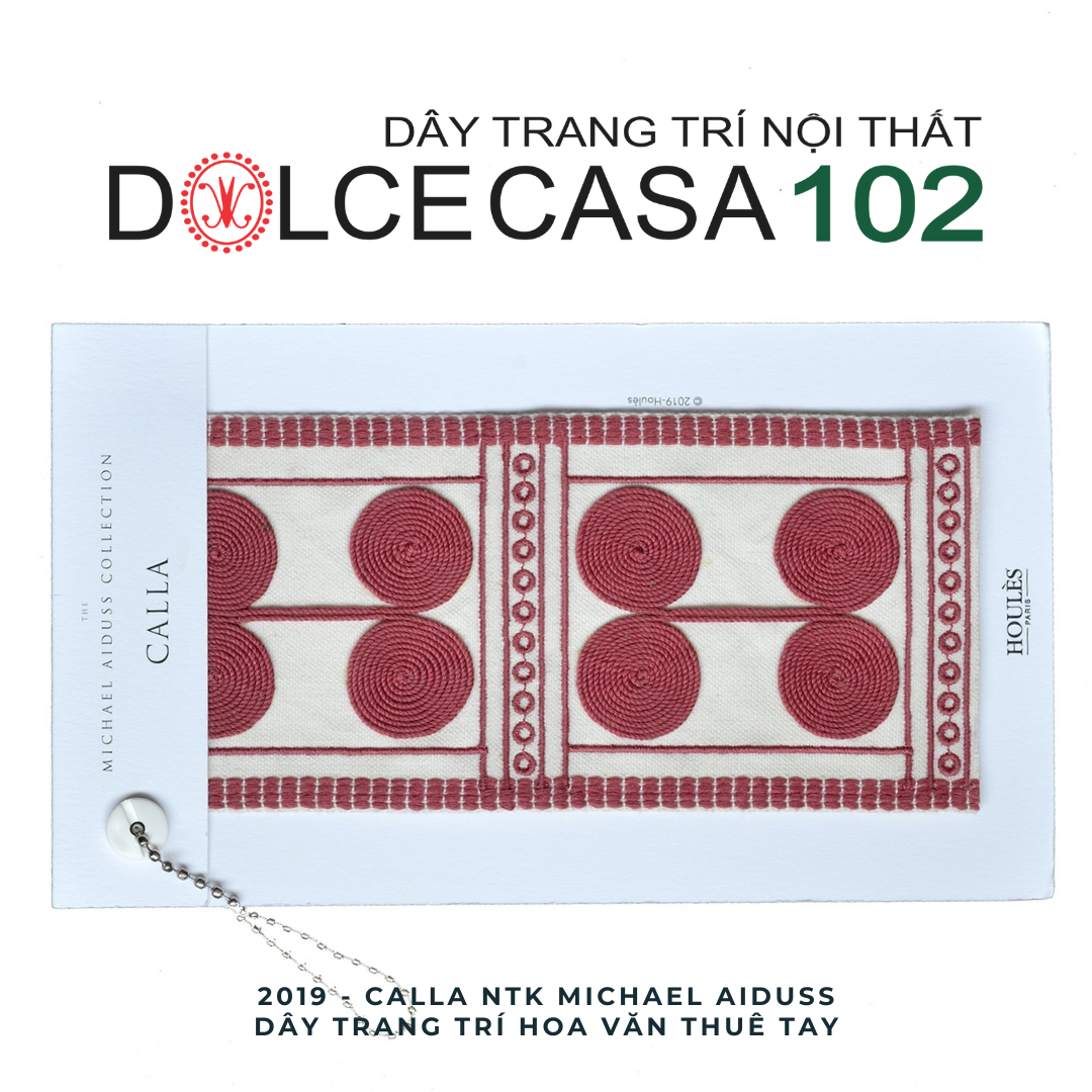  CALLA 2019 dây trang trí hoa văn thêu tay có sẵn tại nhà máy 