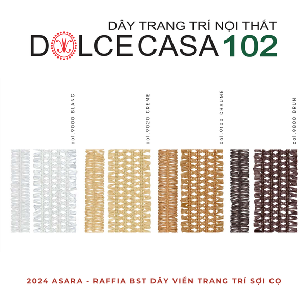 ASARA Raffia 2024 dây trang trí sợi cọ có sẵn tại nhà máy 