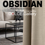  2025 OBSIDIAN bộ sưu tập vải màn rèm giảm sáng khổ rộng cho không gian sống 