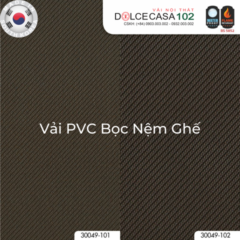  30049 vải PVC bọc nệm ghế ROAM 2 màu copyright 2021 