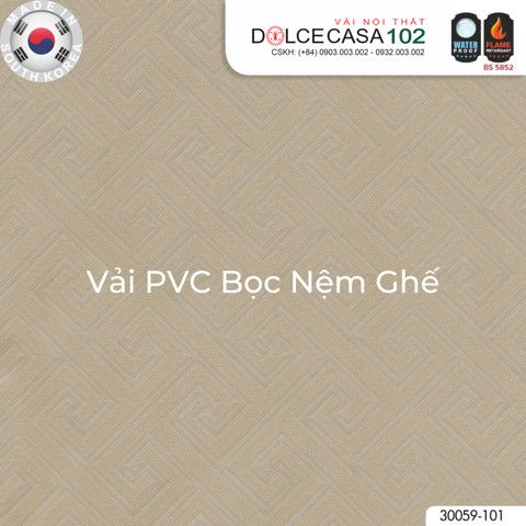  30059 vải PVC bọc nệm ghế GALA 1 màu copyright 2021 