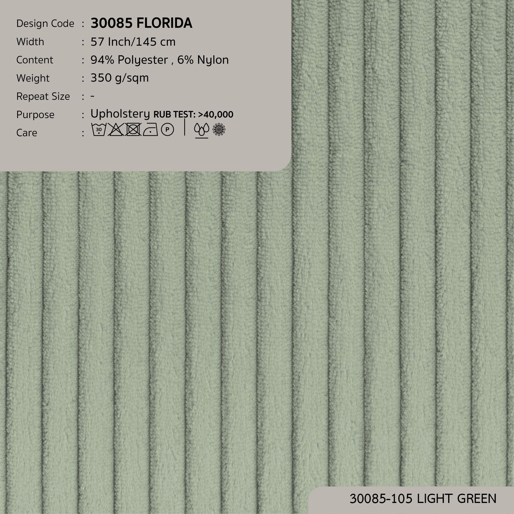  30085 vải bọc nệm ghế FLORIDA tại DOLCE Gallery 
