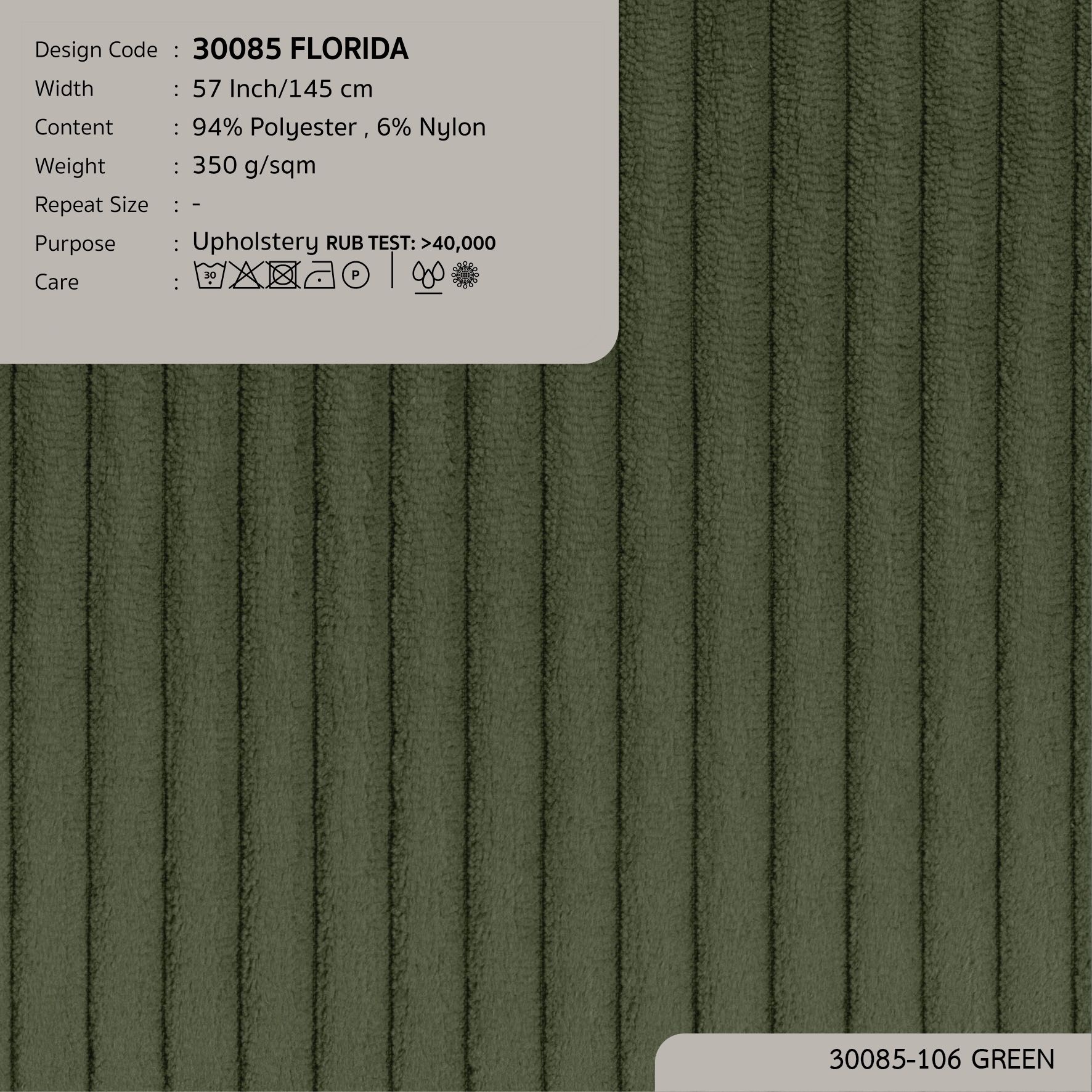 30085 vải bọc nệm ghế FLORIDA tại DOLCE Gallery 