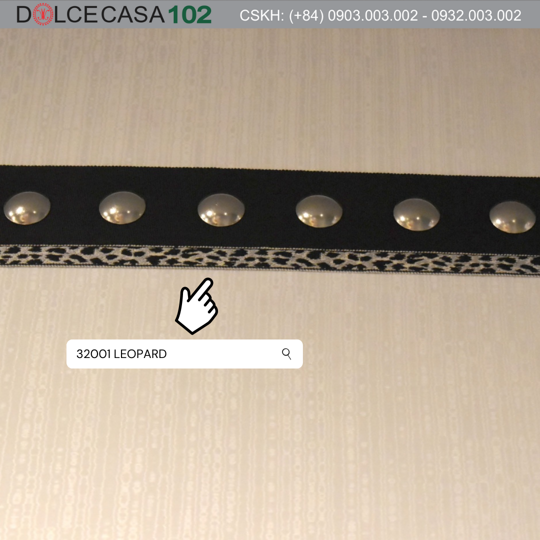  LEOPARD BST Dây Viền Da Báo Sắc 9810 có sẵn tại factory warehouse 