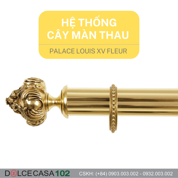  LOUIS XV FLEUR HỆ THỐNG CÂY MÀN THAU vàng CỔ ĐIỂN 