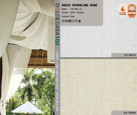  90025 vải màn rèm gió WINE VILLAGE SPARKLING WINE 2 màu copyright 2021 