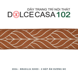  BRASILIA 2024 dây trang trí 32033 dệt jacquard có sẵn tại nhà máy 