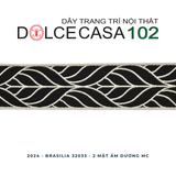  BRASILIA 2024 dây trang trí 32033 dệt jacquard có sẵn tại nhà máy 